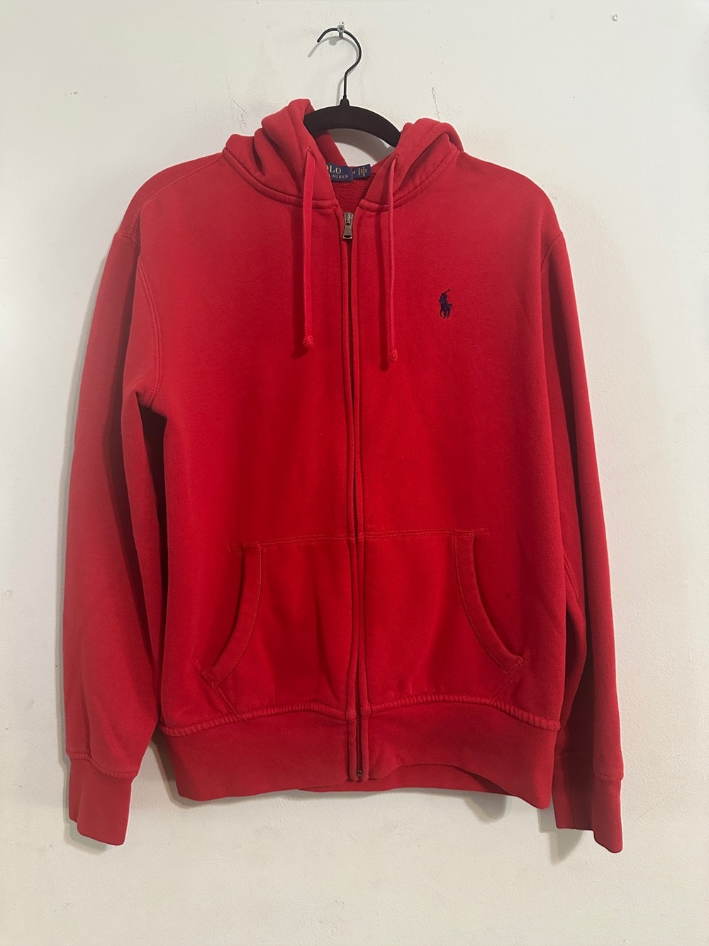 Polo Ralph Lauren Full Zip Hoodie Red Size M 🐎❤️
